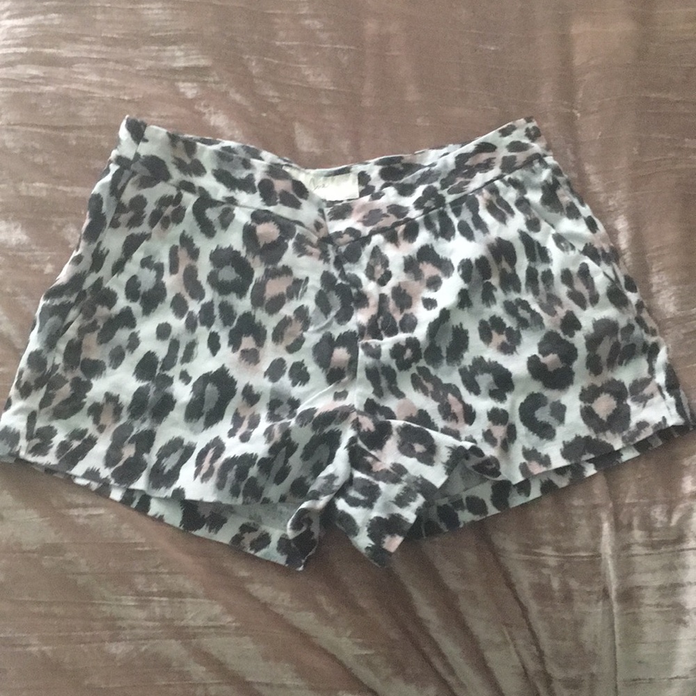 Joie leopard print shorts. Can dress up or down.